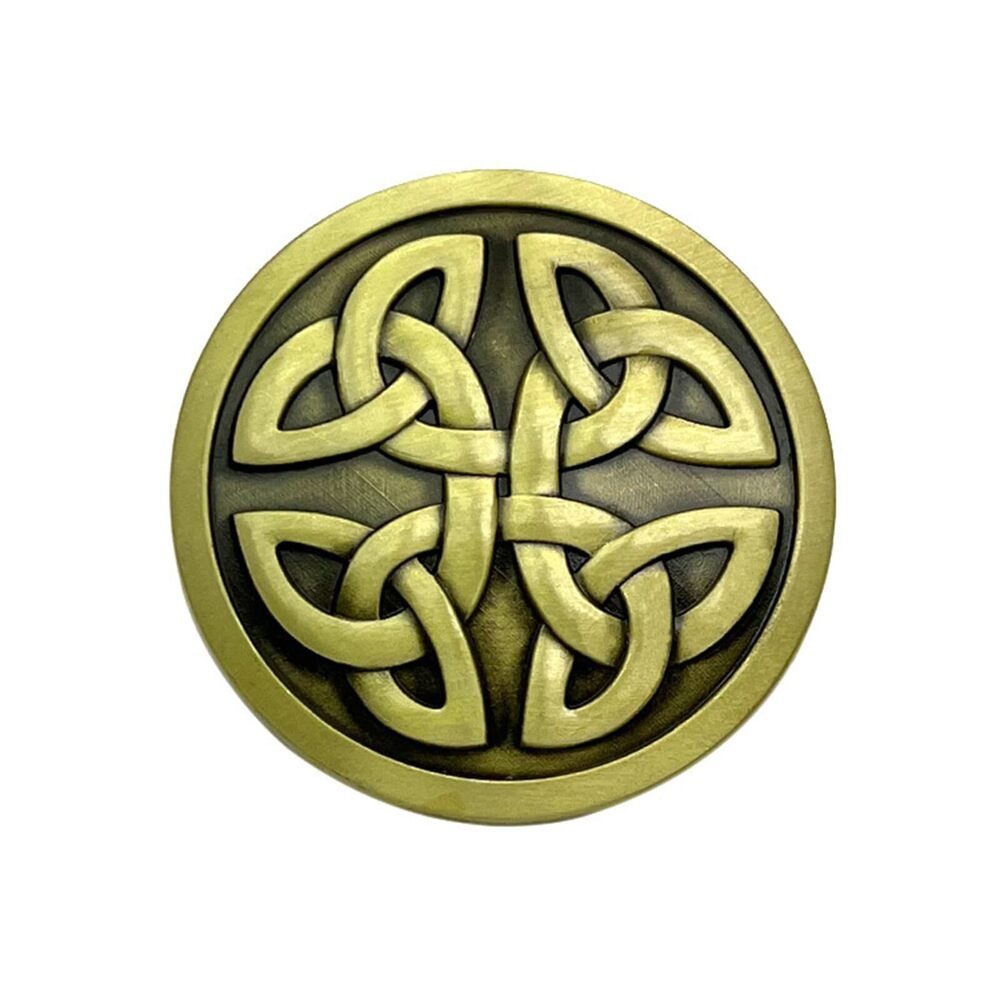 9304 Celtic Belt Buckle Cowboy, Keltic Knot Round Western Belt Buckles